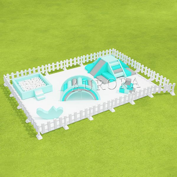 Green Indoor Soft Play Playground Soft Play For Kids Factory Direct Outdoor