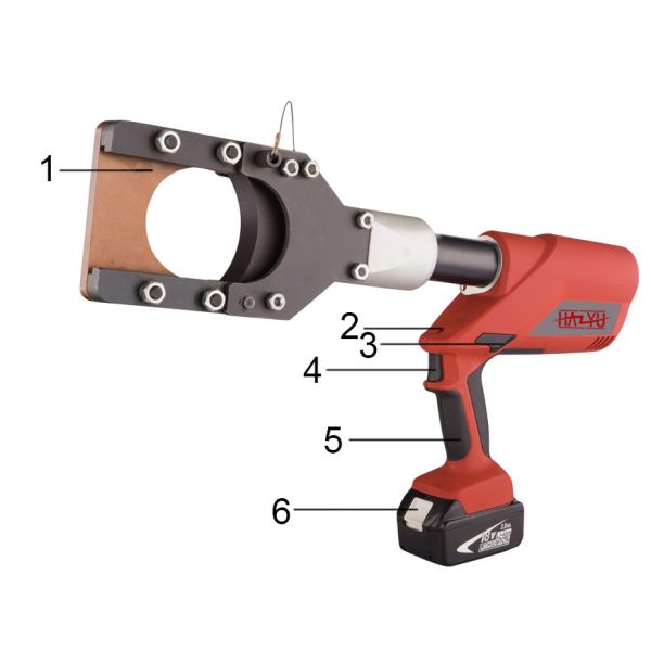 Lineman Tools Battery Powered Cable Cutter 85mm Cu/Al Cable And Armored Cable