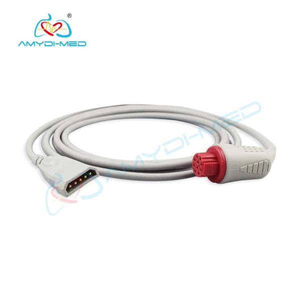 Invasive Blood Pressure IBP Adapter Cable 1m Length Round 10 Pins Connector