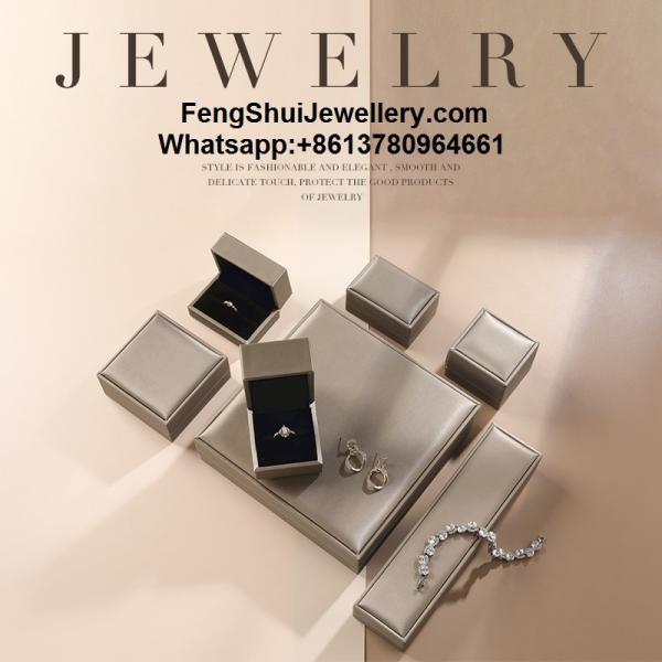 Customized High-End Luxury Packaging PU Leather Jewelry Box High-End Ring Box