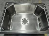 Monte superior de acero inoxidable de hexágono grande mono recipiente fregadero por encima del mostrador