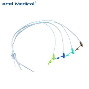120 cm de longitud tubo de alimentación de silicona enteral Fr8 - Fr26 Muestra