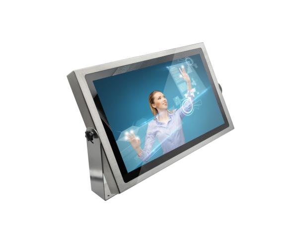 21.5 IP69K panel PC stainless steel yoke mount waterproof panel PC