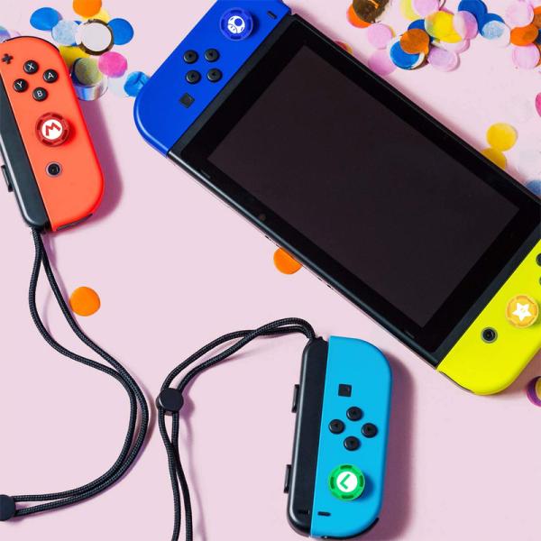 HOXC Factory Wholesale High Quality Soft Silicone Joystick Protective Printing Thumbstick Cover For Nintendo Switch Controller