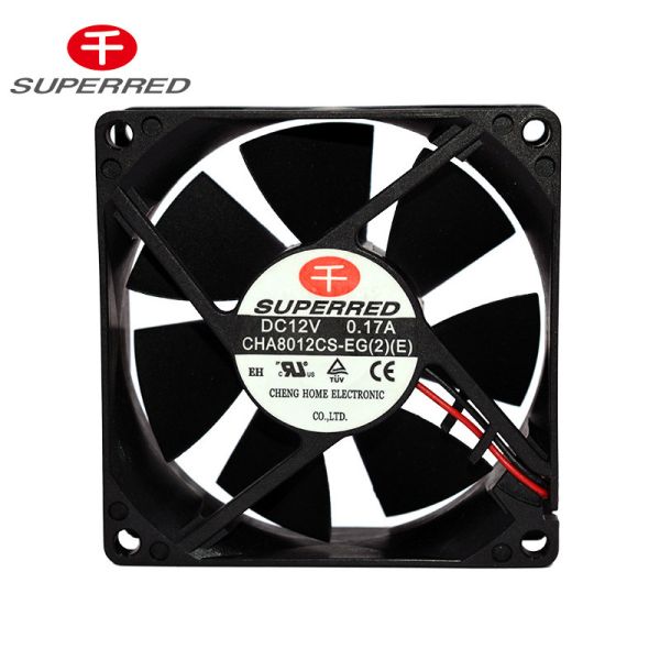 DC12V/24V 80x25mm PBT Q Fan Control PWM