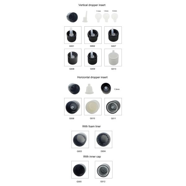 18/415 Injection Black Customization Available CRC Child Proof Cap  For Glass Bottle