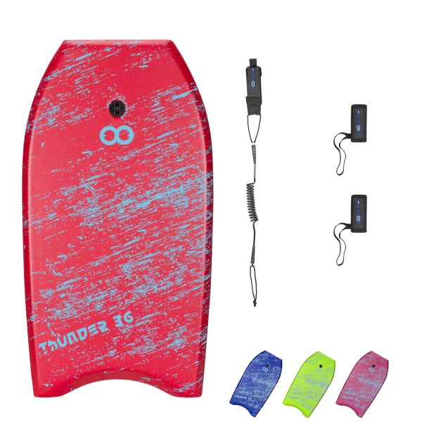 36 Inch XPE Bodyboard Board for Adult Foam Surfboard with EPS Core RED and Affordable