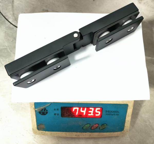 SUS304 Stainless Steel Casting Frameless Door Hinges High Precision For Bathroom