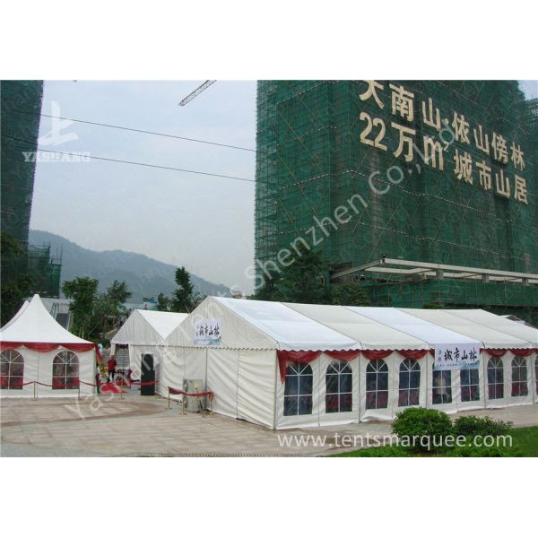 Yellow Lining Decoration Outdoor Event Tent , outdoor canopy tent Aluminum Alloy Framed