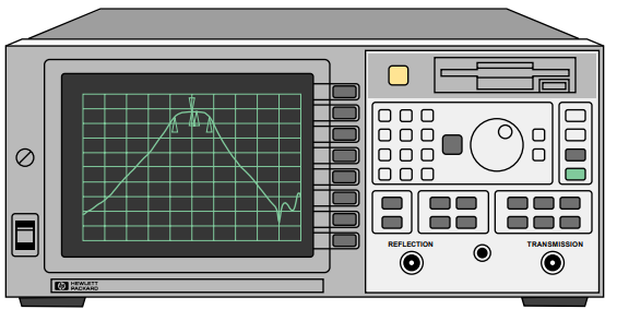 Analisador de rede 100dB Rackmount do vetor de Keysight Agilent 8711B