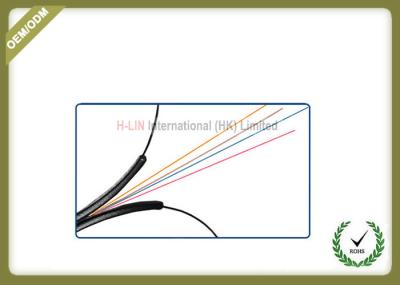 Indoor 4 Core FTTH Fiber Optic Cable Black LSZH Jacket CE/ISO/ROHS Certificated