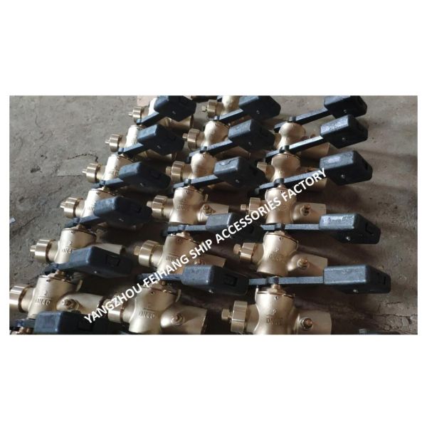 SELF-CLOSING VALVE FOR TANK SOUNDING. WITH VENT VALVE. MODEL-FH-40A MATERIAL - BRONZE