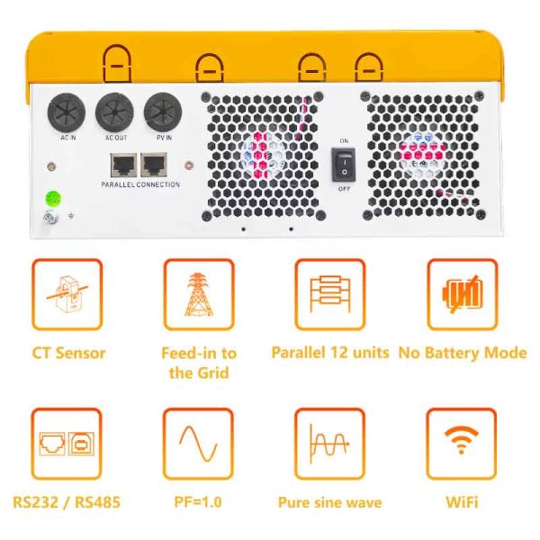 оптовый гибридный инвертор 48В 6,2КВт включенный/mppt 5,5КВт отключенный инвертор 6,2КВт гибридный солнечный инвертор