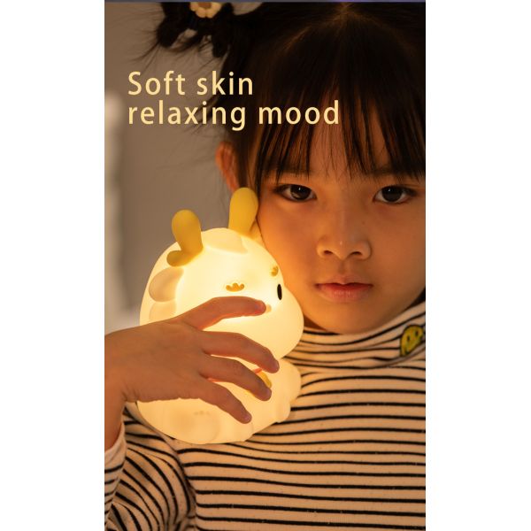 Smart Voice Dragon Charge With Sleeping Silicone Pat Creative Night Light Gift Colorful Atmosphere Light