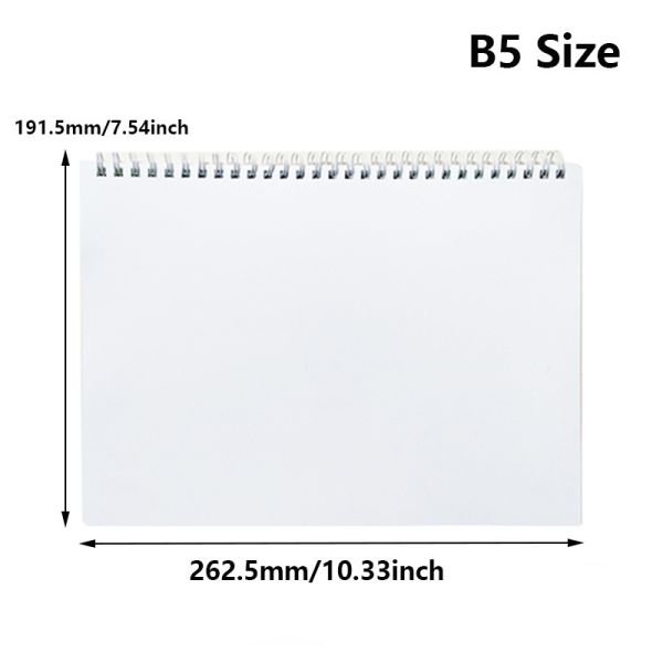 Sublimation B5 PET Cover Spiral Coils Weekly Planner Blank Schedule Book For Heat Press