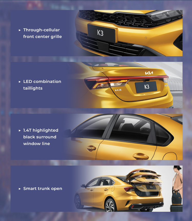 Kia K3 Low Emission Petrol Cars Left Hand Sedan 200km/H