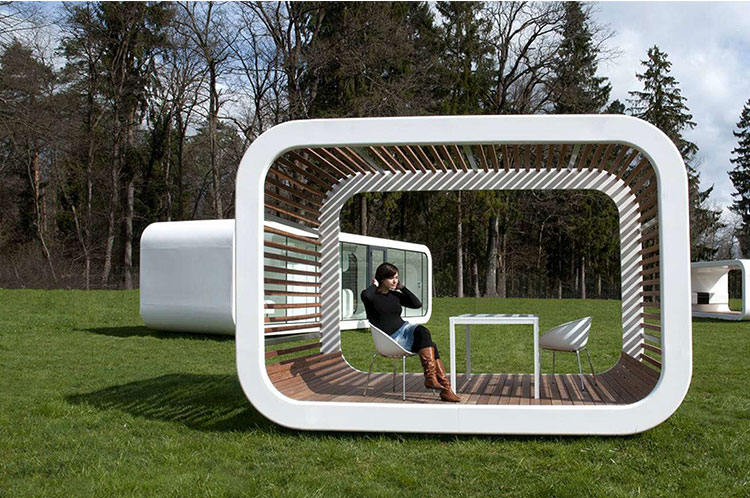 Casas pré-fabricadas de aço de calibre leve Kit de um andar Casa de férias Cabanas para hotel de resort