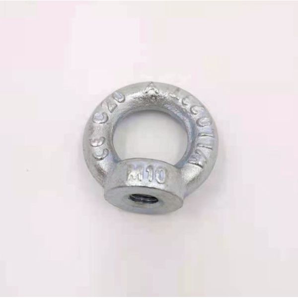 Carbon Steel White Zinc Plated Din 582 Heavy Duty Lifting Eye Nut M6