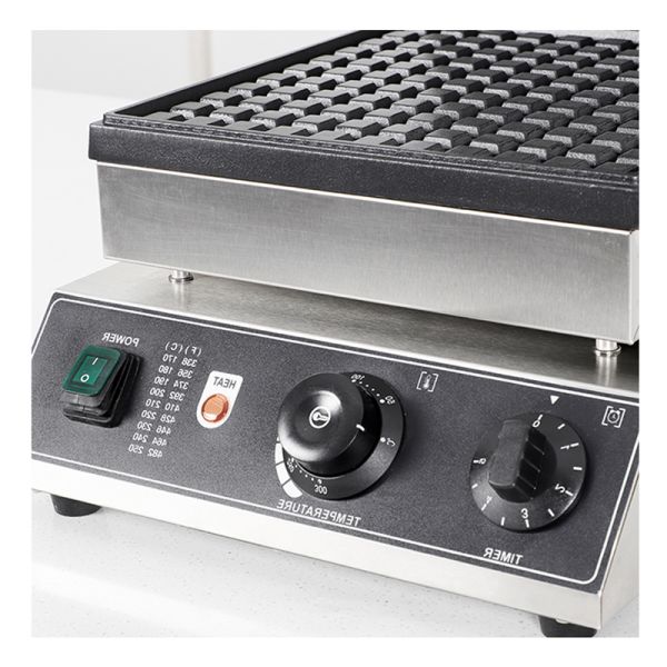 Lojas de alimentos e bebidas Fabricante de waffles quadrados elétricos comerciais com fatias simples/dobras