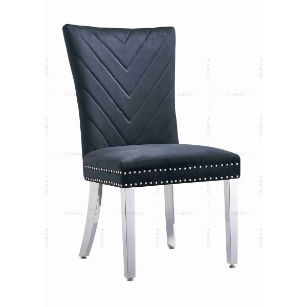 Piernas de acero inoxidables del diseño de lujo de la tela de YUNZONN que cenan la silla