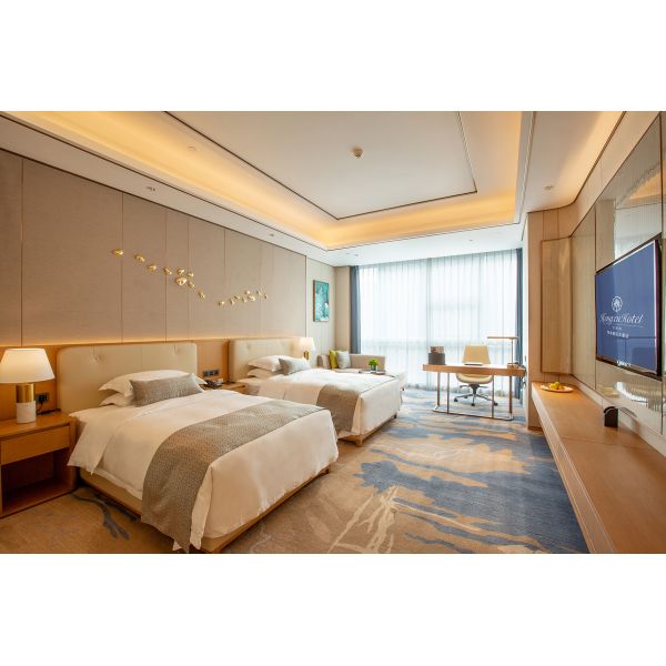 Modern Style Double Bedroom Hotel Furniture Set, size 1500*2000mm