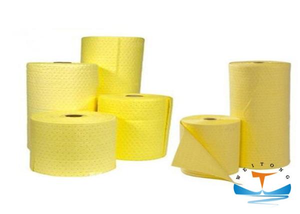 100 Pp Industrial Oil Absorbent Chemical Absorbent Rolls 40CMx50CM Size