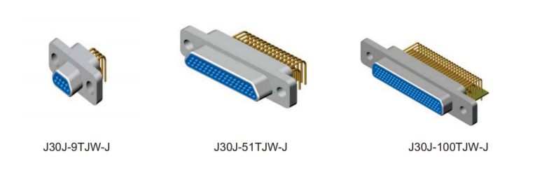  MIL-DTL-83513 Series MDM Metal Shell 15 Pin Micro-D Male Right Angel PCB Soldering Type Connector J30J-15TJW-J