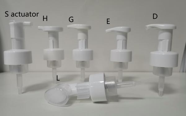 Clip Lock Plastic Foam Pump Customer Color Cream Dispenser For Household Facecare