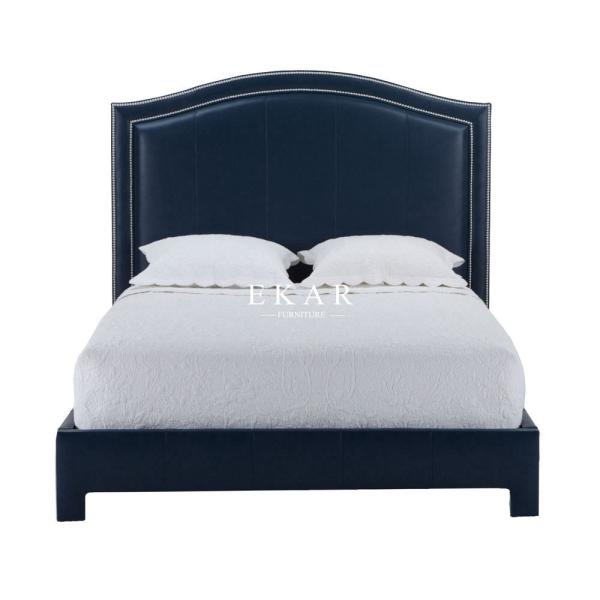 Modern Bedroom Set King Size Fabric Cushion Headboard Bed