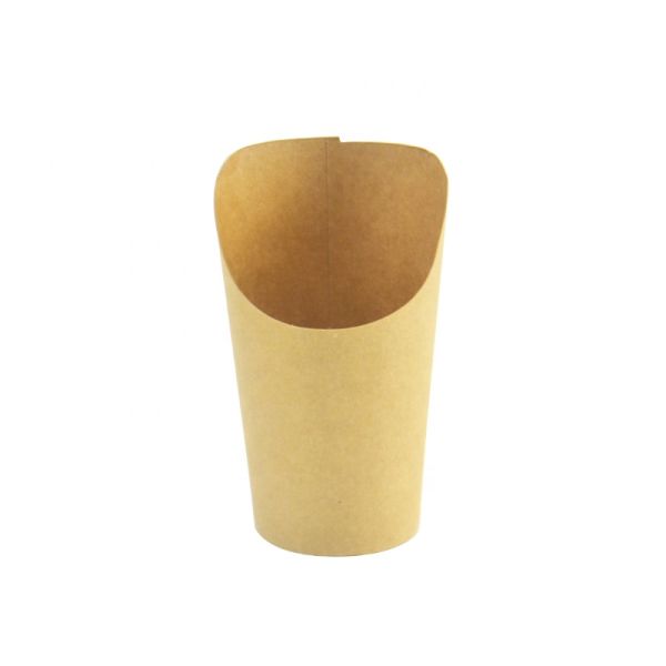 Grease Proof Takeout Fries Disposable Paper Cup 14oz 16oz OEM For Restaurants