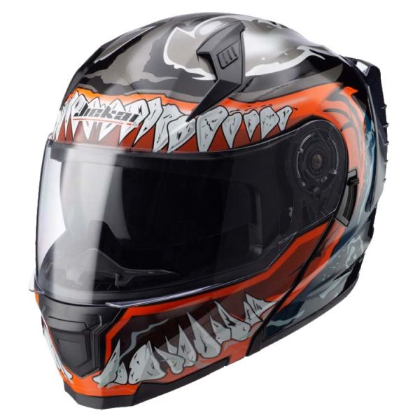 Custom Motorcycle ABS Adjustable Double Visor Flip Up Helmet with DOT Safety Standard