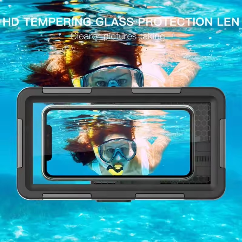 360 Full Waterproof Diving Cell Mobile Phone Case Cover High Clear Transparent for Iphone 15 14 13 12 Plus Pro Max