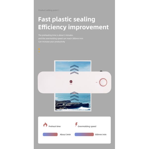 325*95*60 мм А4 настольный ламинировщик для офиса школы Маленькая фотобумажная ламинирующая машина