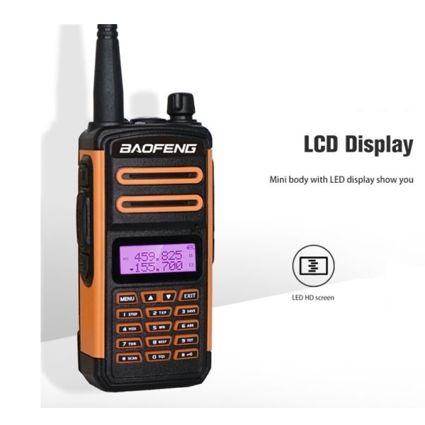 Handheld Dual Band Two Way Radio With LED Flashlight