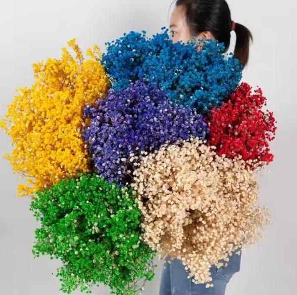 100g Dried Flower Artificial Bouquet Baby Breath Gypsophila Flower Wedding Decor Centerpiece