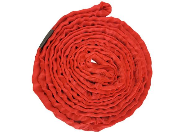 Estilingue redondo infinito 5000kg do multi poliéster vermelho da finalidade para o levantamento pesado