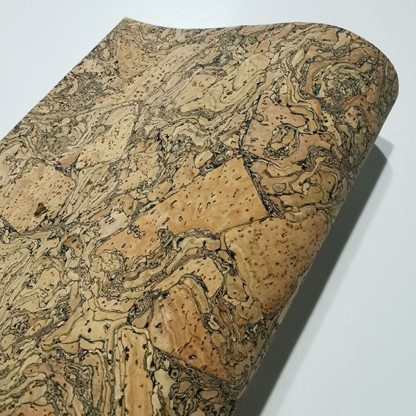 Eco-friendly coffee Natural carbonized Cork Fabric for bag wallet