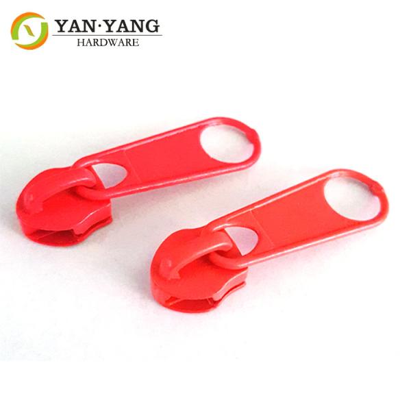 No. 5 red color plastic zipper puller Nylon zipper multi-color optional