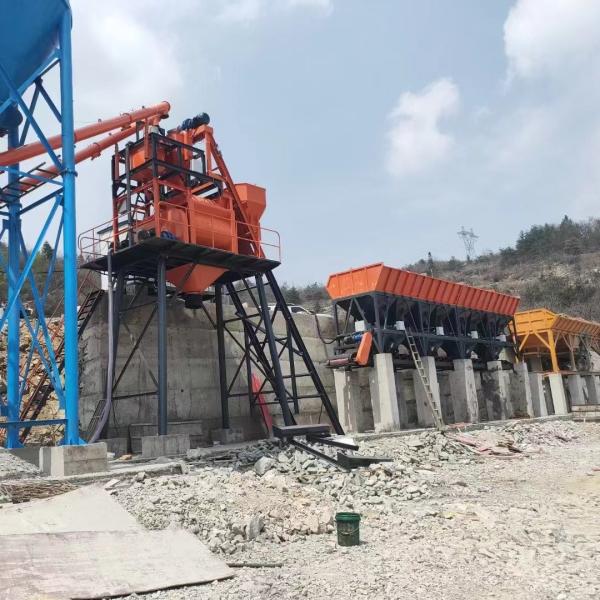 Construction Aggregate Batching Plant Cement Silo Readymix Concrete Plant
