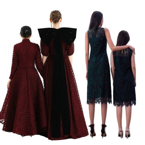 Дочь и я - одевайте это рождественское платье с вашей маленькой принцессой, особый способ отметить события.