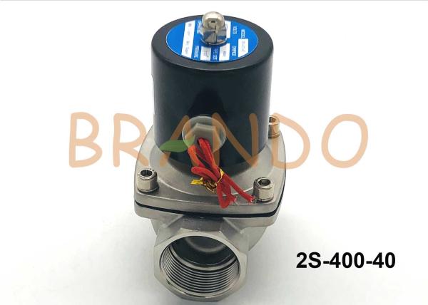 2 Position 2 Way Solenoid Valve / Direct Acting Stainless Steel Water Valve