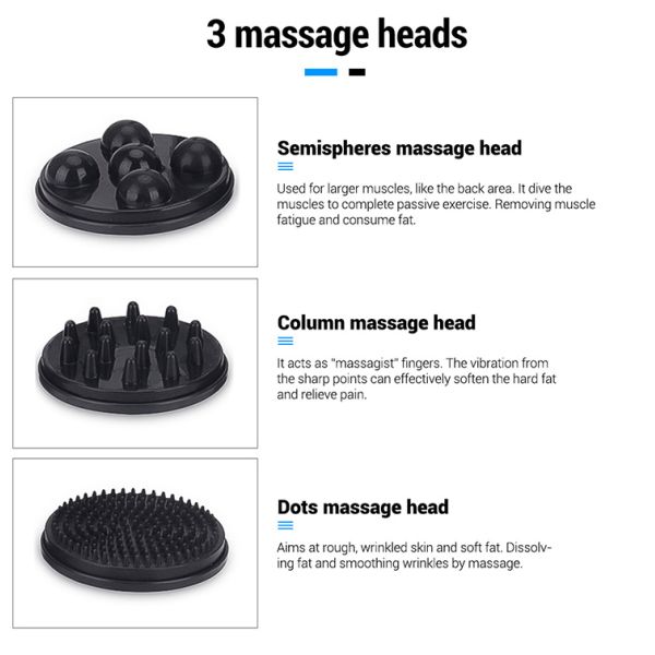2024 Home Use G8 Body Slimming Massager 3 Different Massage Head Vibration G5 Body Shaping Machine JF628