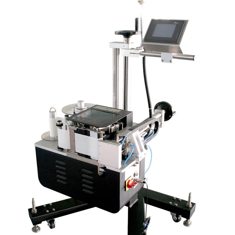 Automatic Cantilever Top Labeling Machine PLC Control For Flat Surface Applications