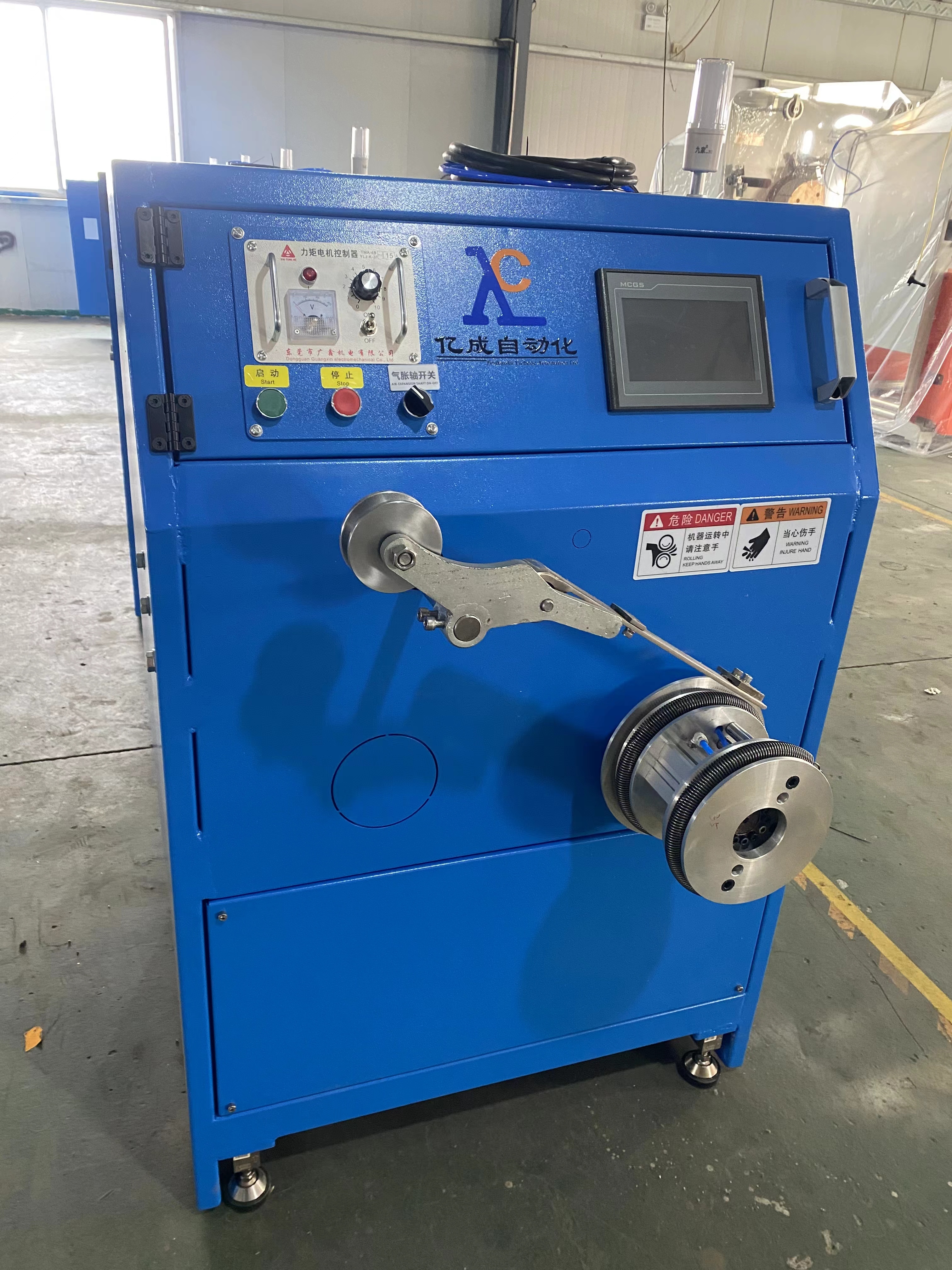 CE ISO High Speed Spiral Winder 300m/Min Strap Winding Machine