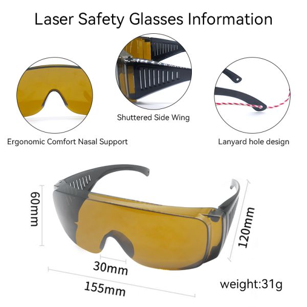 Laser Safety Glasses Protective IPL Glasses Hair Removal 650nm Red 532nm Green 450nm 1064nm Laser Protective Glasses