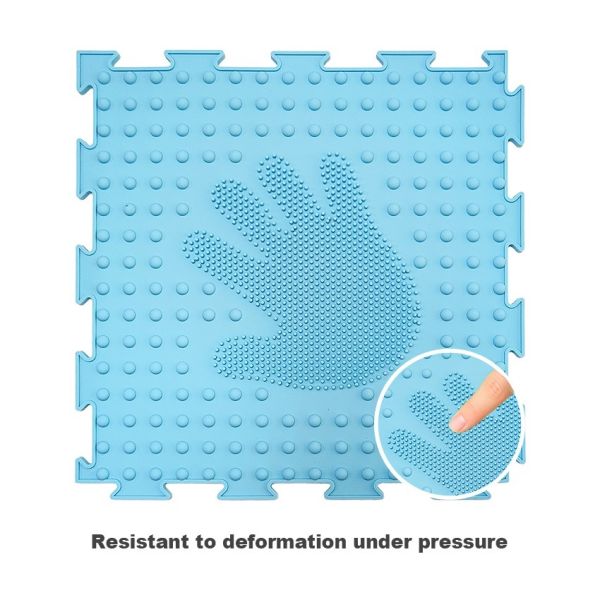 Silicone Sensory Training Mat Kids Durable Eco Friendly High Resilience Palm Texture Tactile Stimulation Early Education Home