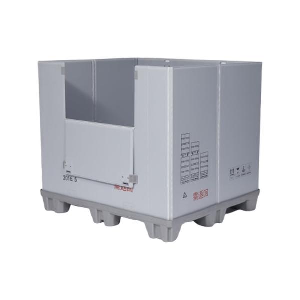 Customizable foldable hdpe large packaging sleeve solid plastic box pallet for auto parts
