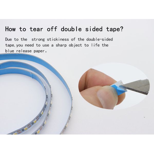 10 мм 240 leds самоклеящаяся светодиодная лента 22W / M теплая белая холодная белая светодиодная лента