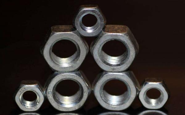 Fine Thread Heavy Hex Jam Nut , M12 Screw Lock Nut 13mm Thickness Durable
