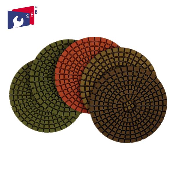 Marble Granite Diamond Polishing Pads Excellent Service Stable Performance